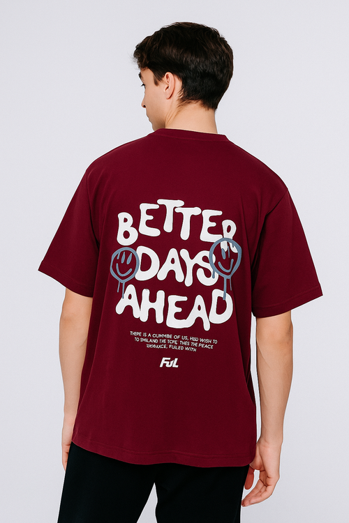 Better Days Ahead Graphic Oversized Tshirt